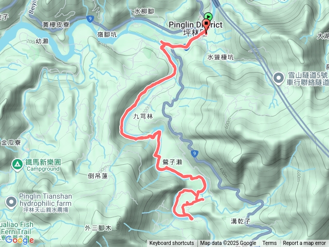 逮魚窟溪清雲橋來回