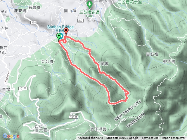 三芝大屯溪古道北竹子山o行