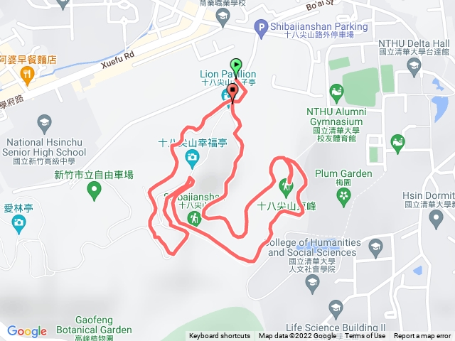 十八尖山、十八尖山東峰小O型一圈