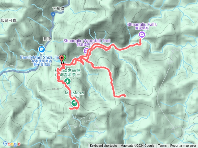 雙流國家森林遊樂區-雙流瀑布、婆豬古山、帽子山連走預覽圖