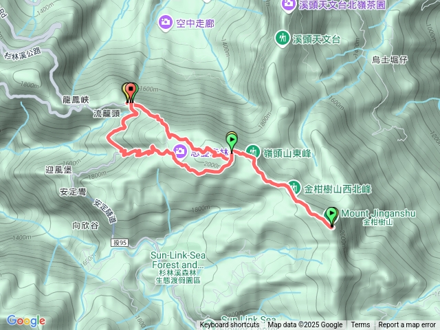 留龍頭-金甘樹山-忘憂森林-留龍頭