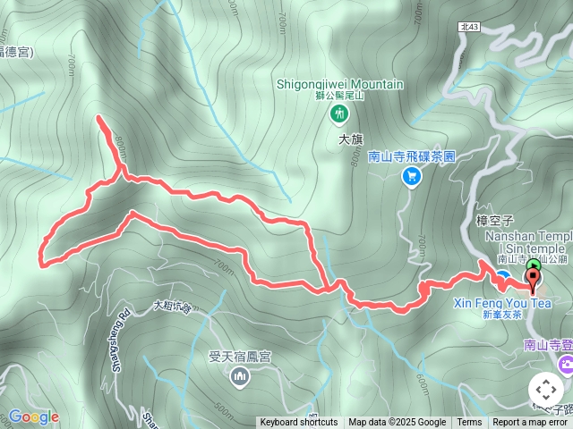 20250503坪林-南山寺-東昇茶坊-景美溪水源基石06-人頭面山-鑽石峰-南勢坑山-大粗坑護管所-越嶺保甲路-南山寺