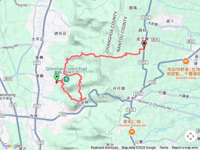 田中大小劍、田中三叉山、無名山、內樹尾山
