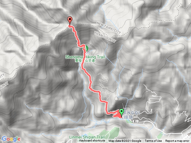 聖母登山步道,抹草山,上山單程