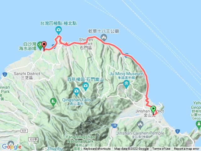 北海岸健走D2 金山~ 石門白沙灣