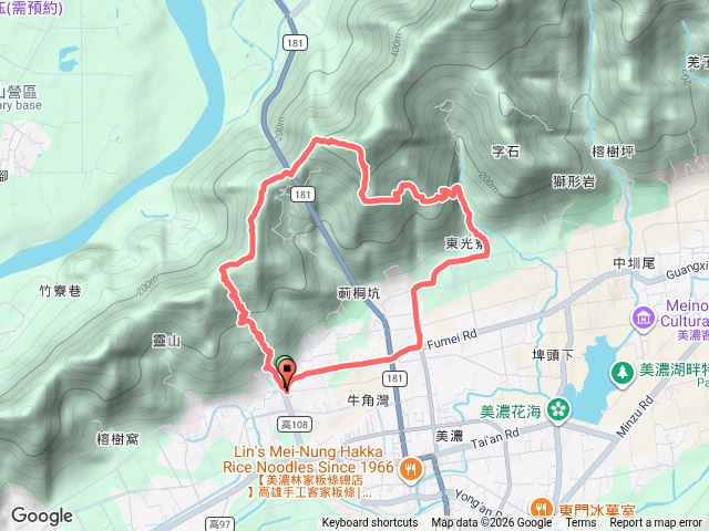 廣善堂登山步道上旗尾山步道下克孝峰O繞預覽圖