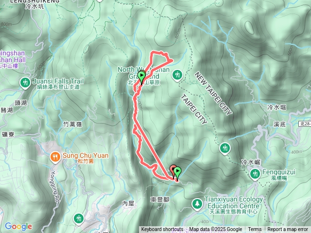 內雙溪石溪山縱走預覽圖