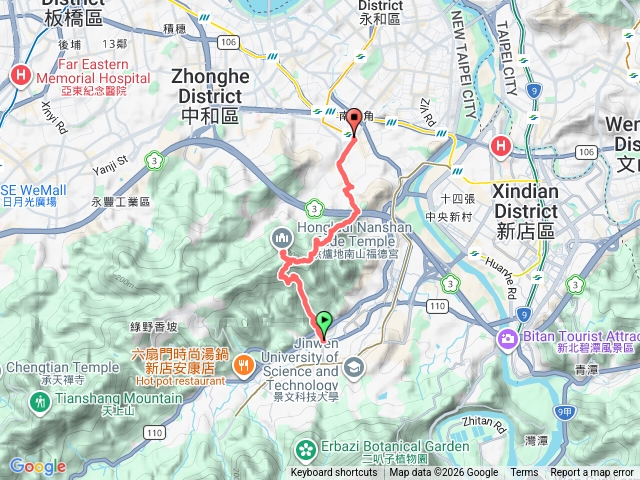 新店安坑牛伯伯蝴蝶園、中和南山福德宮、雙光明頂預覽圖
