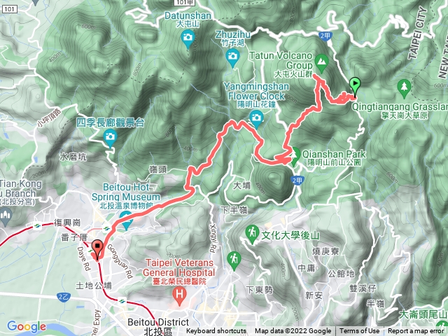 絹絲，擎天崗，七星山東，主峯之行