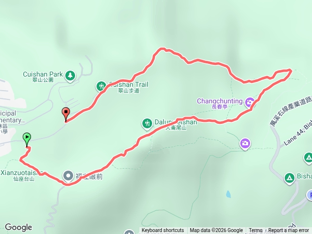 大崙尾山長壽坡翠山步道