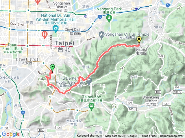 2021年臺北大縱走：尋寶任務臺北大縱走第六段：中華科技大學至捷運麟光站202143221414