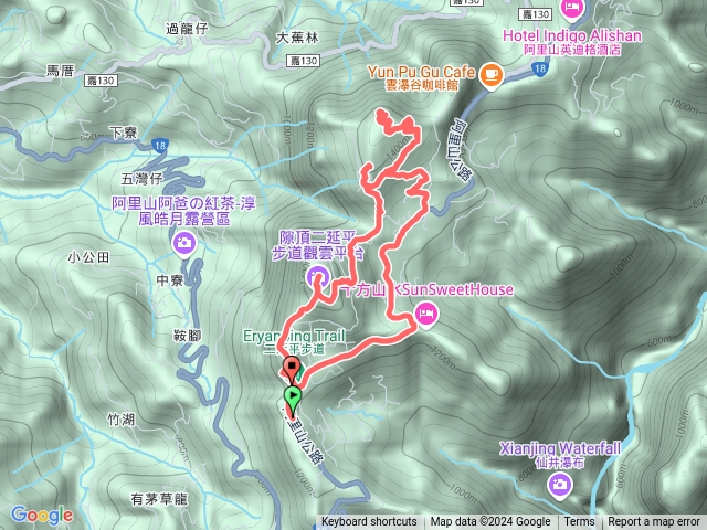 二延平步道｜二延平山｜茶林山步道｜隙頂山O型預覽圖