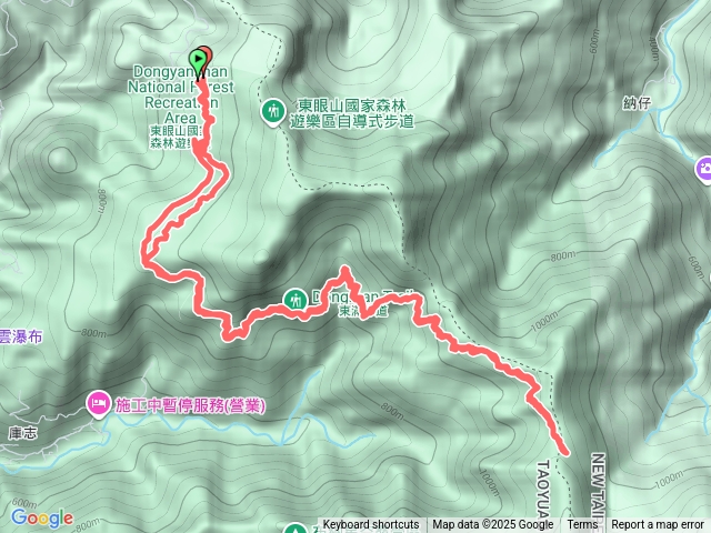 東滿步道半途4.4k處折返