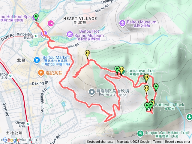 2025.12.7.北投軍艦岩.丹鳳山.北投溫泉區連峰步道預覽圖