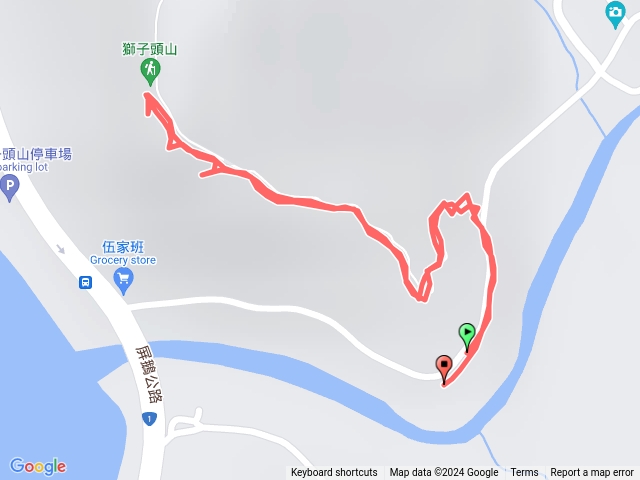 屏東獅子頭山（標示路點）