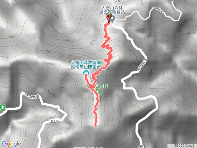 和平區（大雪山遊樂區）-稍來山、捎來南峰