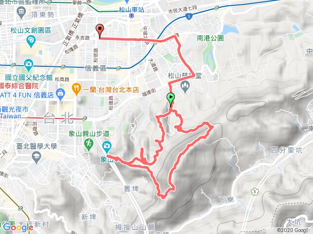 四獸山南港山95峰O型走