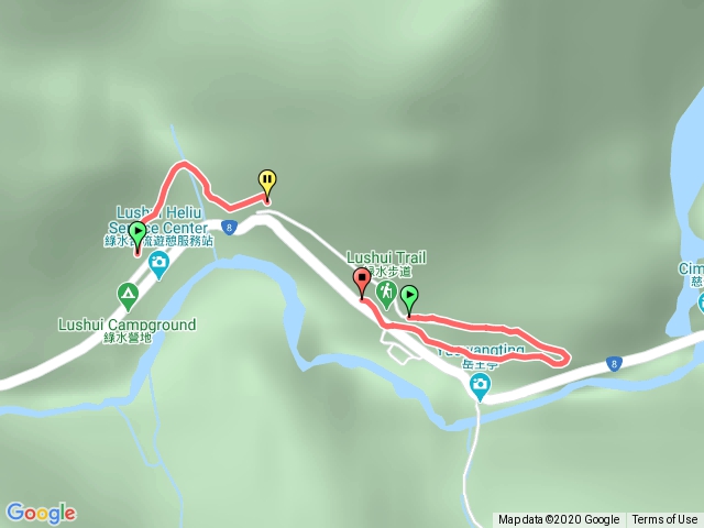 綠水-合流步道(中段道路封閉)