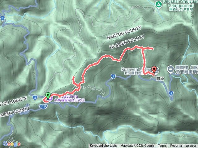 合歡越嶺古道卯木山預覽圖