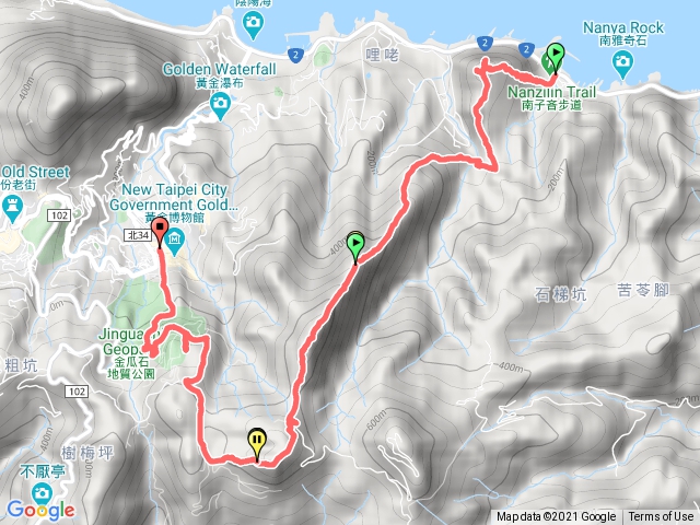 南子吝-劍龍稜-鋸齒稜-半屏山-燦光寮-地質公園-黃金博物館