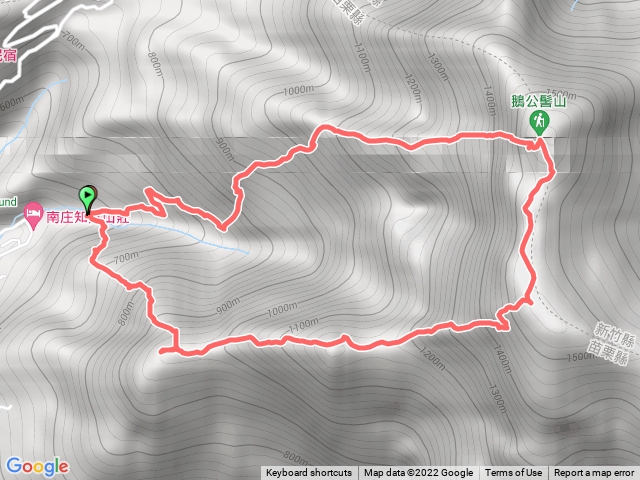 鵝公髻山西南峰鵝公髻山O型