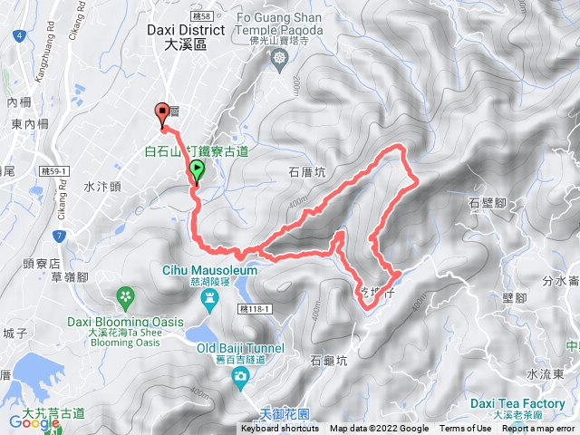 打鐡寮古道，白石山