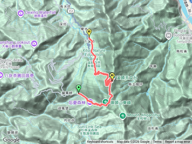 1150718嶺頭山接鳳凰山南嶺線下溪頭預覽圖