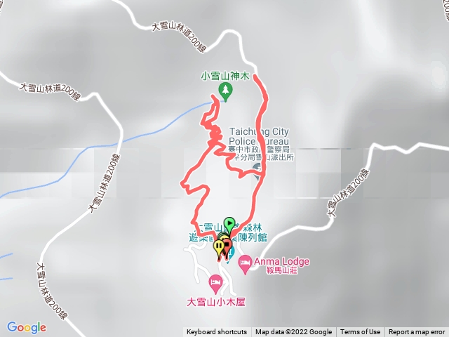 「步道悠遊」大雪山森林浴步道O型