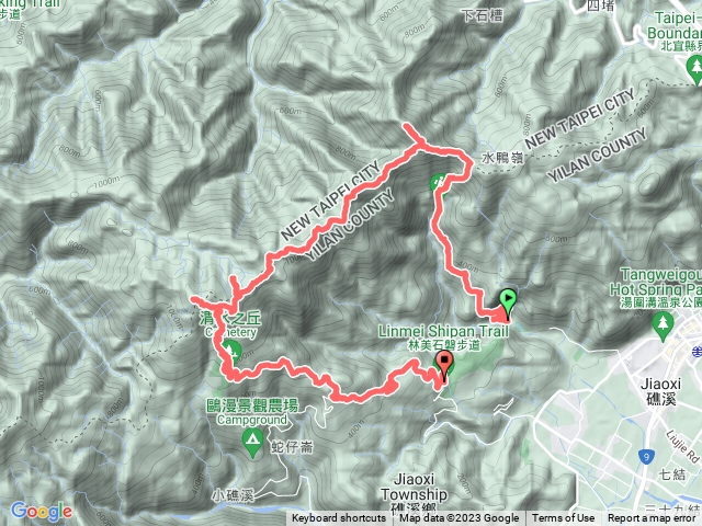 2023.4.16 聖烘連走(O型差一點) 巴唐古道上三角崙山接聖母山莊 到 烘爐地山