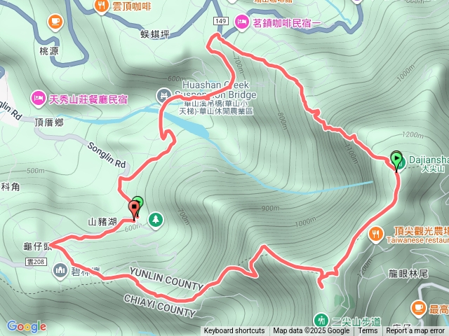 10-5上大尖山、二尖山，下4-1步道
