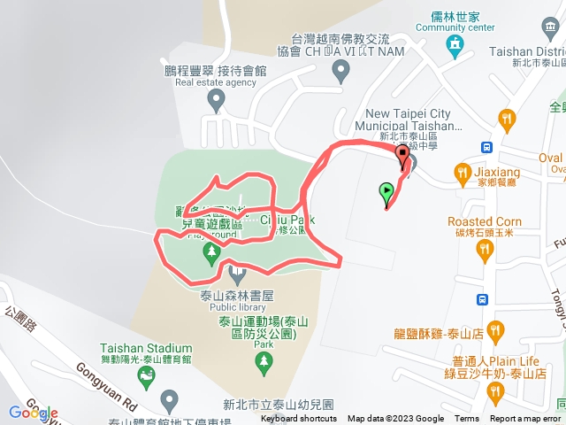 0919 辭修公園路徑練習