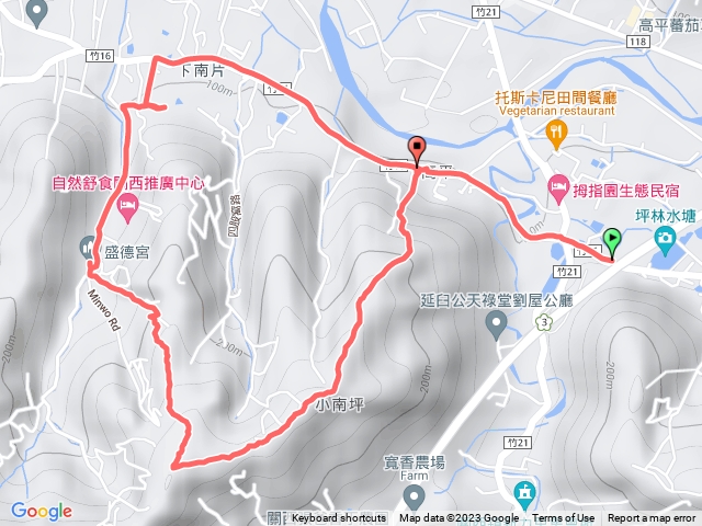 關西下橫坑山上走南和山下