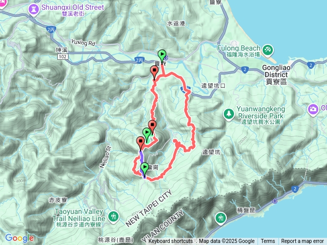 114.04.03-大嶺古道-大石壁坑山北峰+大石壁坑山+五酒桶山+龍崗山+石壁坑山+遠望坑山+龍崗圓山-O行...(新北貢寮)