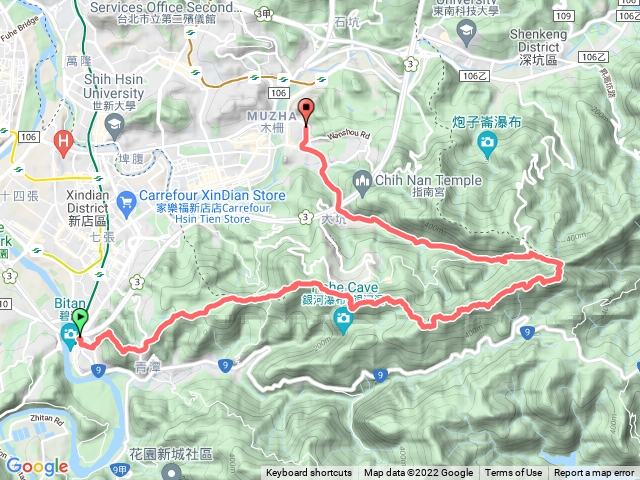 新店捷運站-二格山-草湳搭車