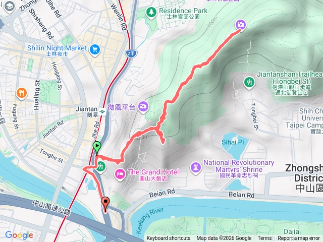 劍潭親山步道預覽圖