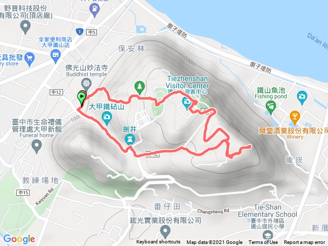 鐵砧山登山步道，妙法寺，鐵砧山遊客中心，海軍三角點基石，日光牧場，鐵砧山，劍井