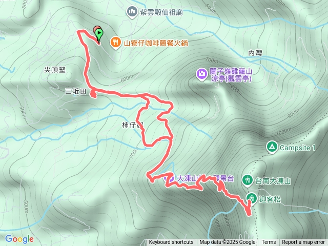 關仔嶺大凍山步道(三角點前方涼亭施工止步）預覽圖