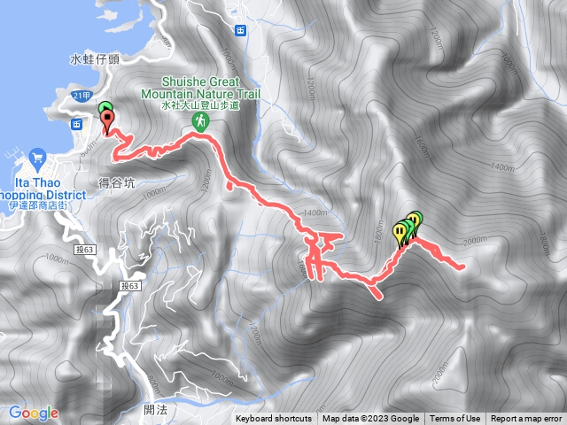 水社大山青年活動中心線