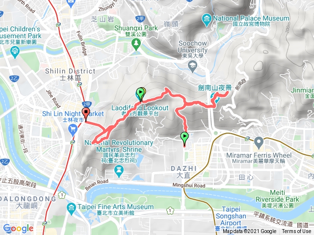 文尖山、劍潭山