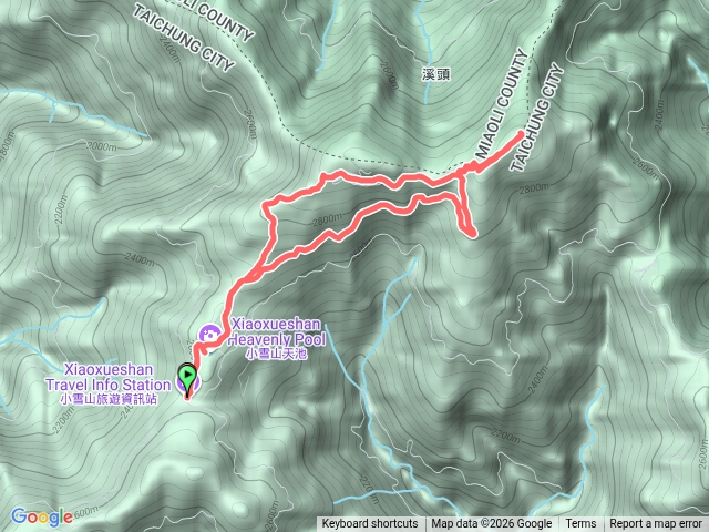 小雪山林道防火巷｜小雪山前峰｜拾丸山南峰O型預覽圖