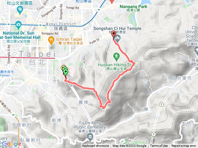 象山拇指山九五峰虎山步道松山慈惠堂