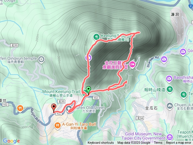 山尖路上基隆東峰