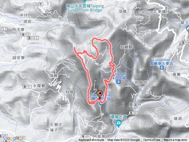 樟腦寮車站阿拔泉山稜線步道觀音石山紅南坑山O型