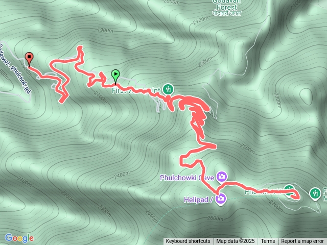 20250806晨跑加德滿都最高峰Phulchowki