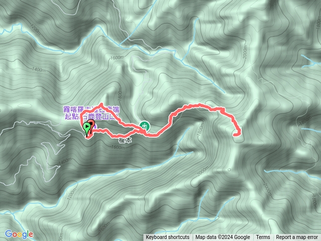 霞喀羅大山，高橋山，西高橋山O 繞預覽圖