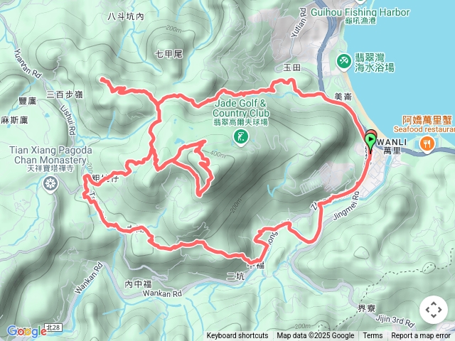 2024-02-18 萬里圖書館~賴皮寮~鏡湖~中幅山~八斗山~玉田古道O繞