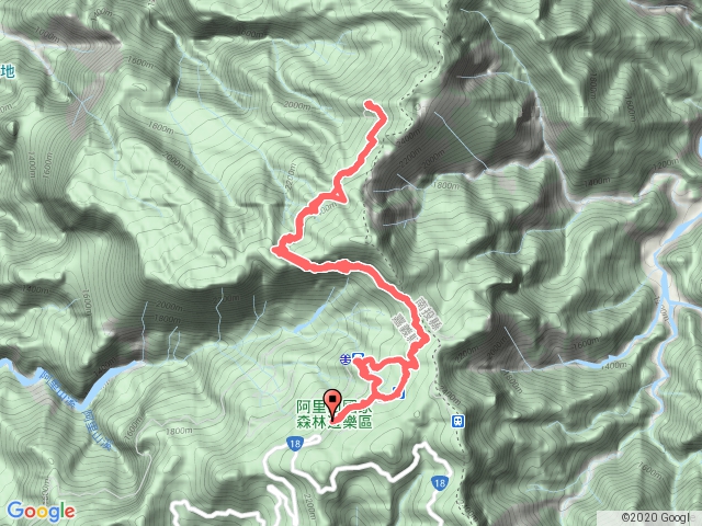 塔山步道、眠月線鐵路、阿里山遊樂區