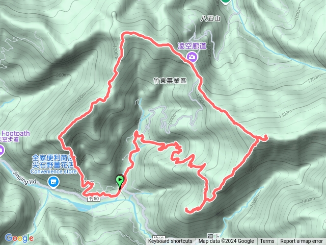 那羅山煤源山大混山牛欄山道下山預覽圖