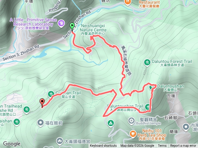 臺北小溪頭-碧溪步道-大崙頭山-大崙湖-翠山步道預覽圖