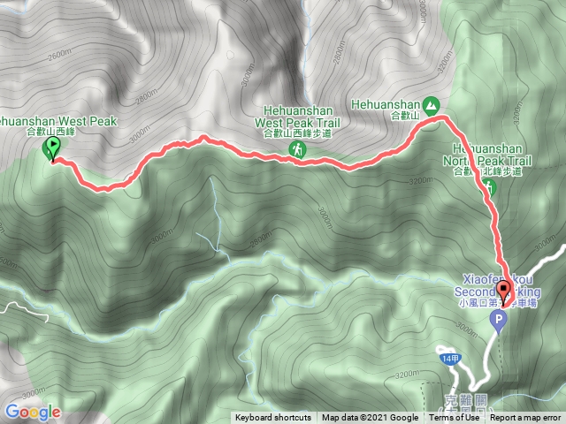 合歡北西回登山口